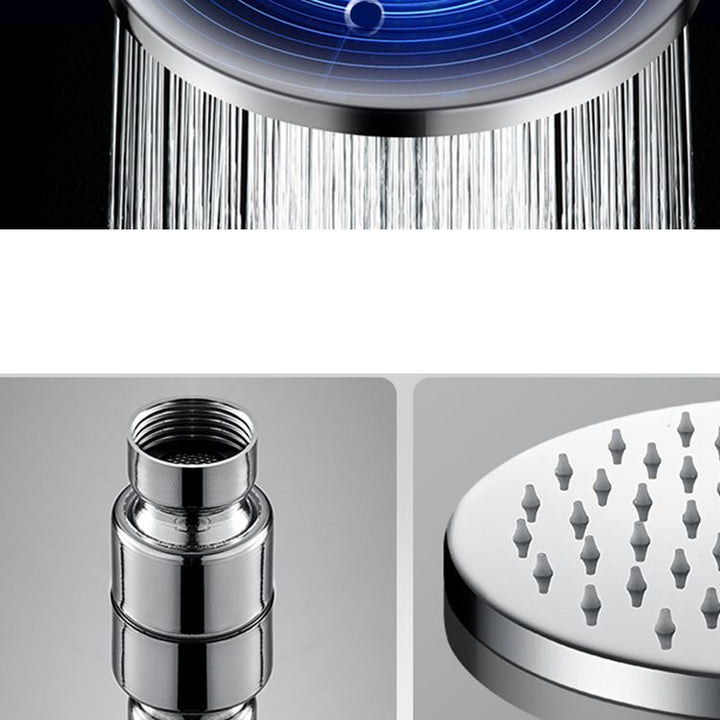 Lisslune | Metal Shower Head Combo Contemporary Round Fixed Shower Head for the Bathroom