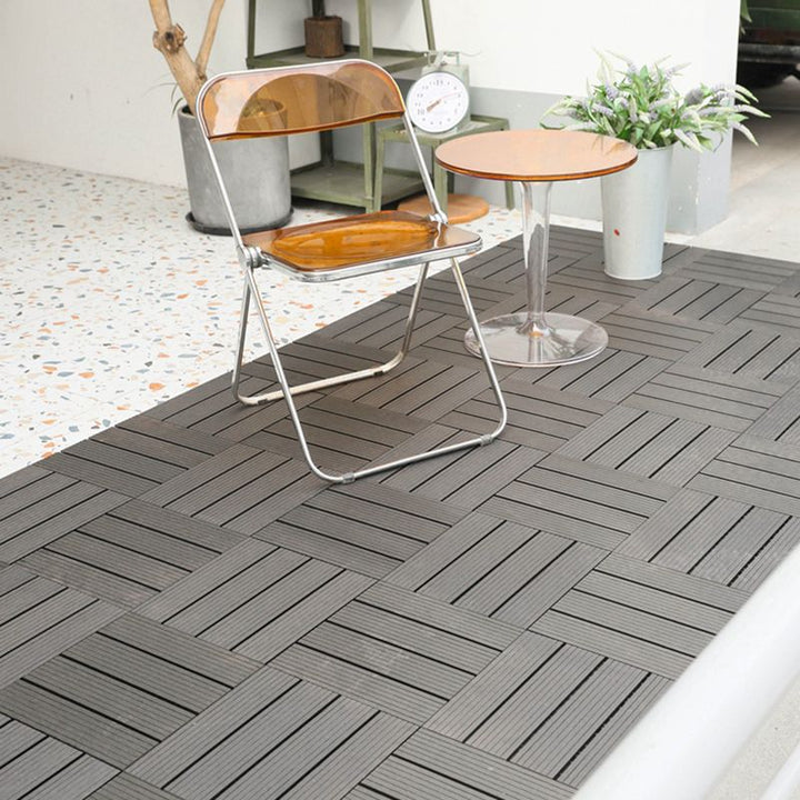 Lisslune | Striped pattern terrace tiles interlocking tiles kit outdoor patio