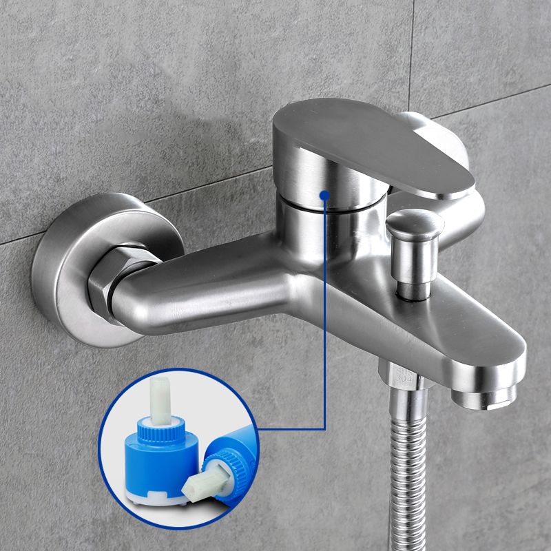 Lisslune | Contemporary Bathtub Filling Trim 304 Stainless Steel Wall Mounted Bathtub Faucet