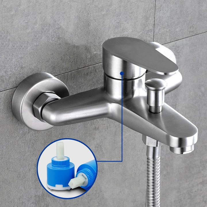 Lisslune | Contemporary Bathtub Filling Trim 304 Stainless Steel Wall Mounted Bathtub Faucet