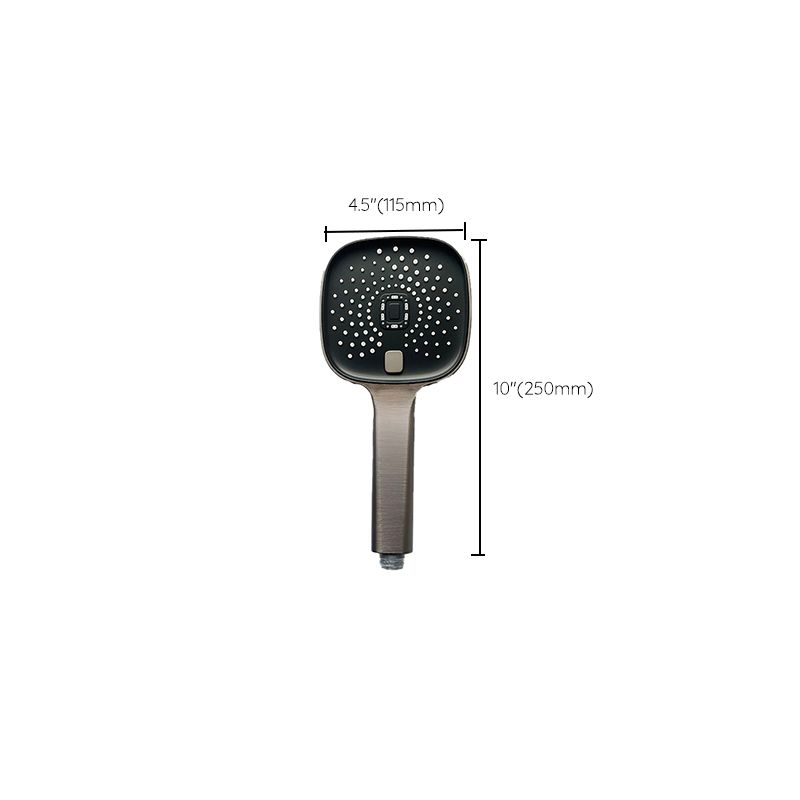 Lisslune | Black Large Shower Head Standard Spray Pattern with Hand Shower