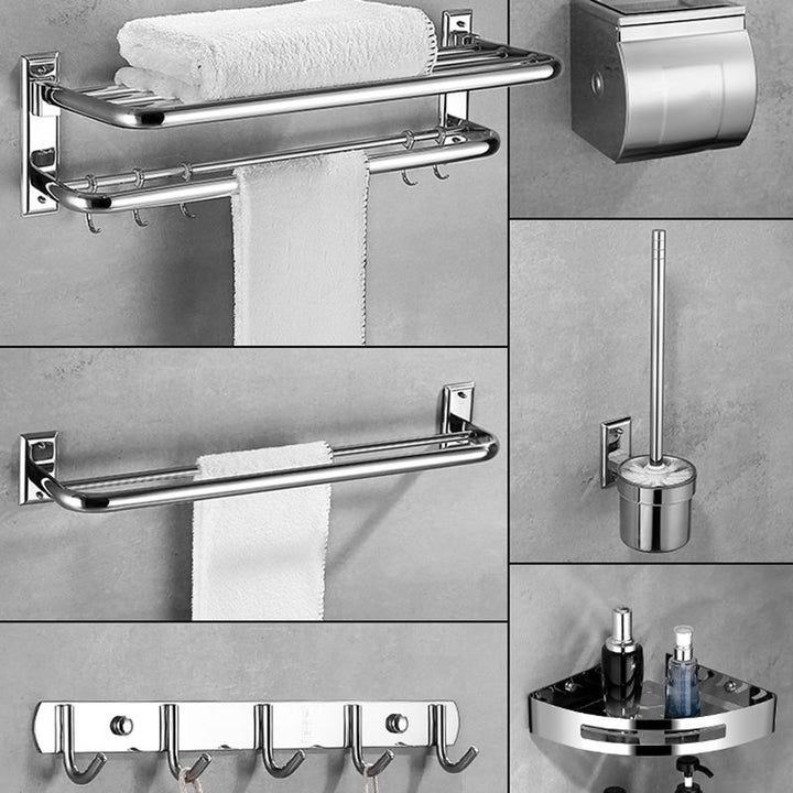 Lisslune | Silver Contemporary Bathroom Accessories As Individual Piece Or As Set