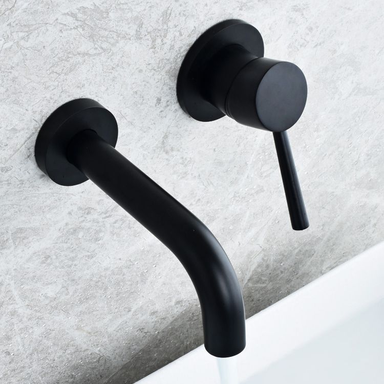 Lisslune | Wall-mounted Bronze Bathtub Filler Double Handles Bathtub Spout Bathtub Faucet Trim