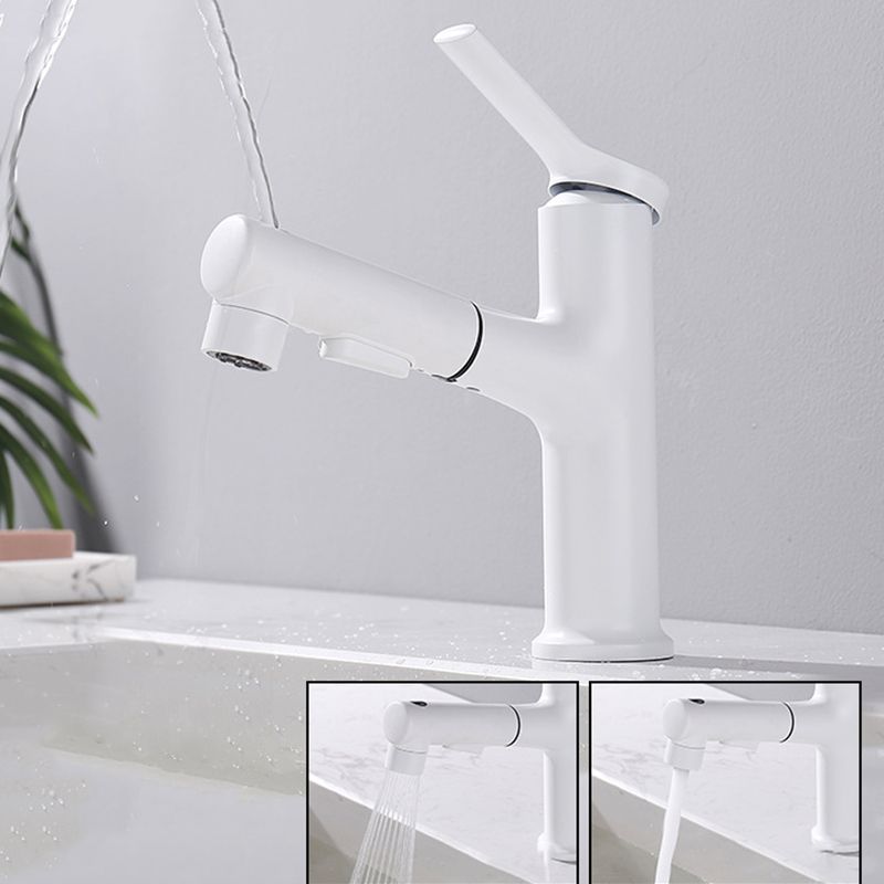 Lisslune | Modern Basin Faucet Copper Single Handle Low Arc Basin Faucet for Bathroom