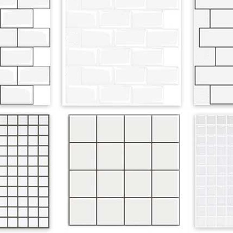 Lisslune | White subway tiles waterproof peel & stick tile for kitchen backsplash