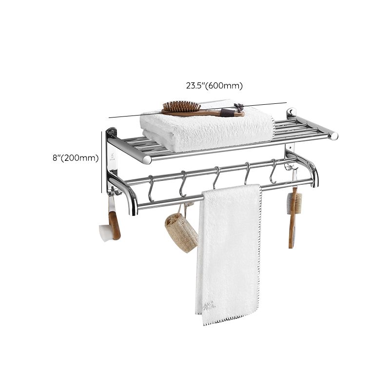 Lisslune | Modern Bathroom Set with Bathroom Shelf/Towel Bar Polished Chrome Bathroom Accessory Set