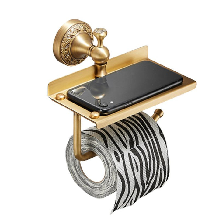 Lisslune | Traditional brushed brass bathroom accessories as a single piece or in a set