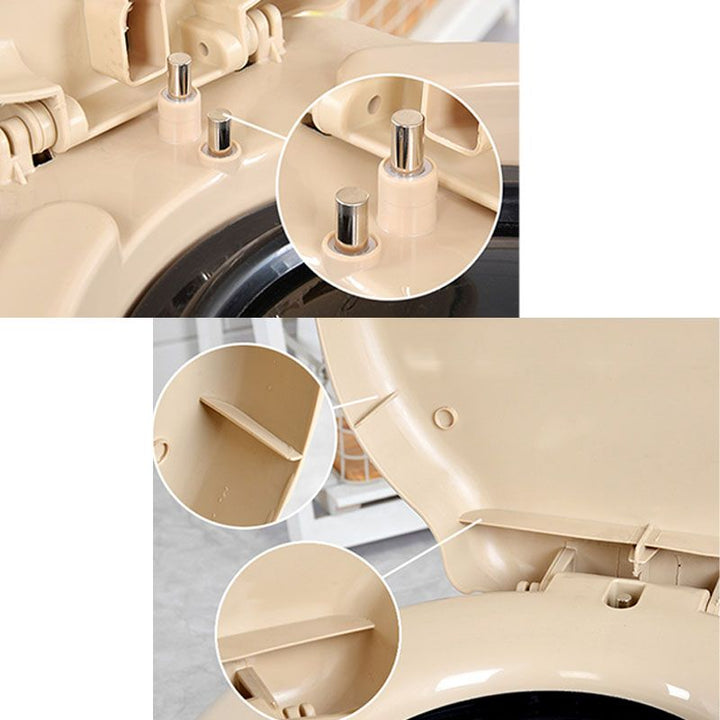 Lisslune | Modern Plastic Floor-Mounted Toilet Bowl with Seat for the Bathroom