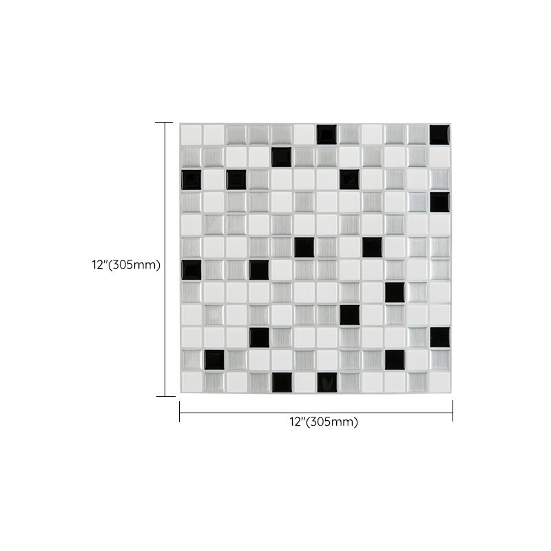 Lisslune | Plastic Peel & Stick Subway Tile Modern Simple Subway Tile Wallpaper