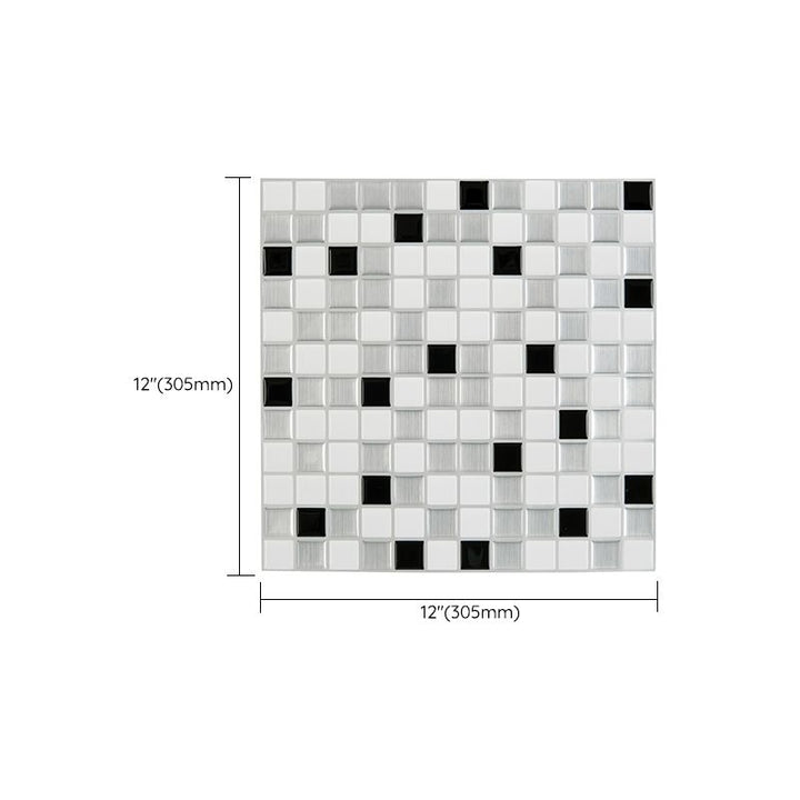 Lisslune | Plastic Peel & Stick Subway Tile Modern Simple Subway Tile Wallpaper