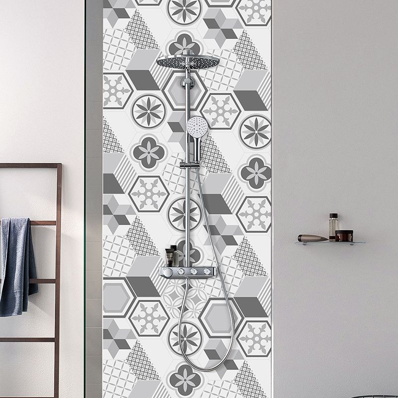 Lisslune | Plastic Mosaic Tile Wallpaper Hexagonal for Stick and Remove Back Wall Tile