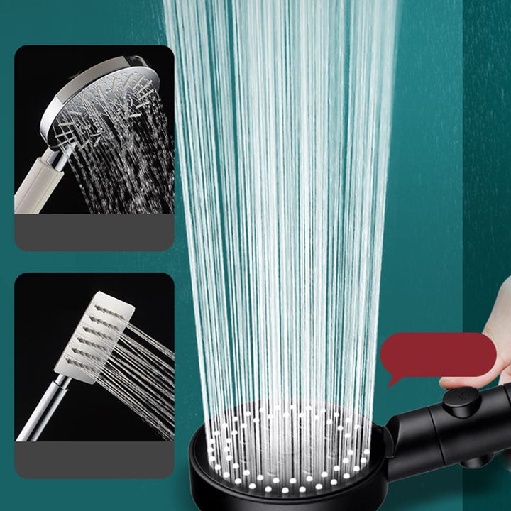 Lisslune | Modern Shower Head 6 Settings Adjustable Spray Pattern Handheld Shower Head