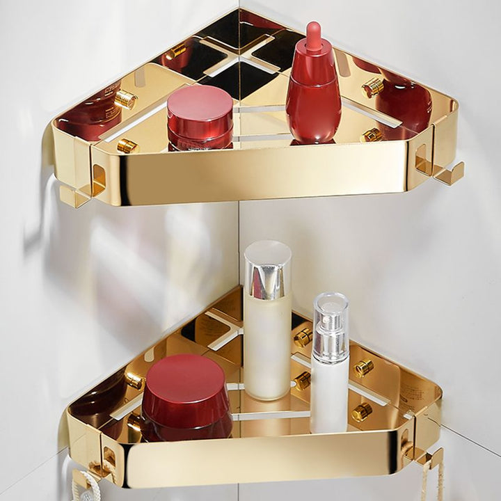 Lisslune | Modern 3-piece bathroom accessory set made of stainless steel, bathroom shelf