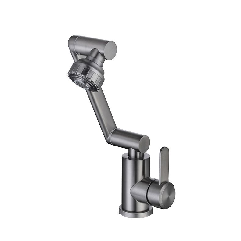 Lisslune | Contemporary Centerset Faucet Lever Handles Low Arc Stainless Steel Faucet