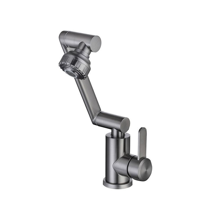 Lisslune | Contemporary Centerset Faucet Lever Handles Low Arc Stainless Steel Faucet