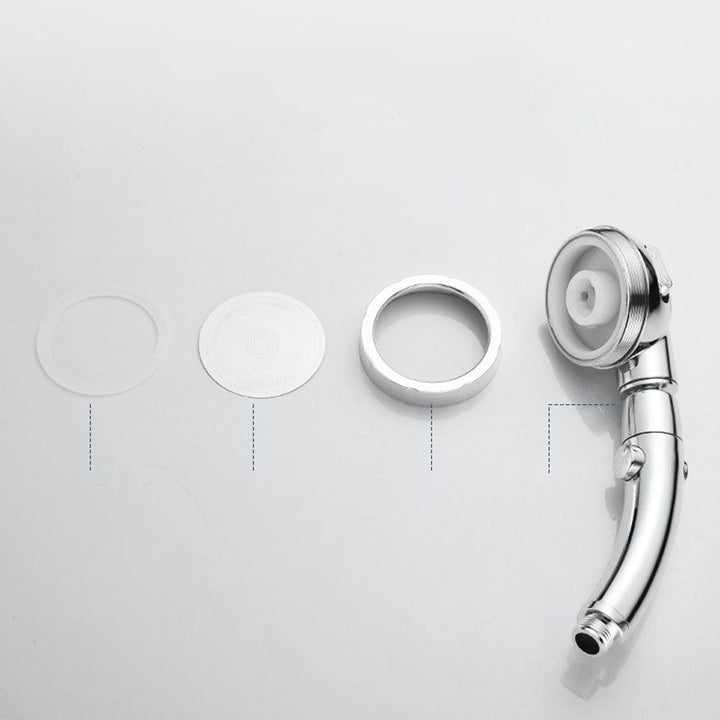 Lisslune | Contemporary Shower Combination Hand Shower Plastic Wall Mount Round Shower Head Combination
