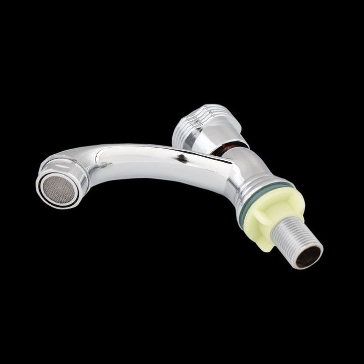 Lisslune | Modern Bathroom Faucet Chrome Button Handle with Water Hose Sink Faucet