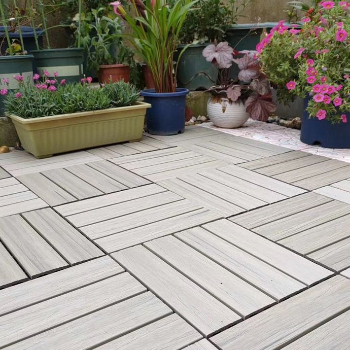 Lisslune | Modern Floor Tiles Outdoor Waterproof Rectangular Wood Decking