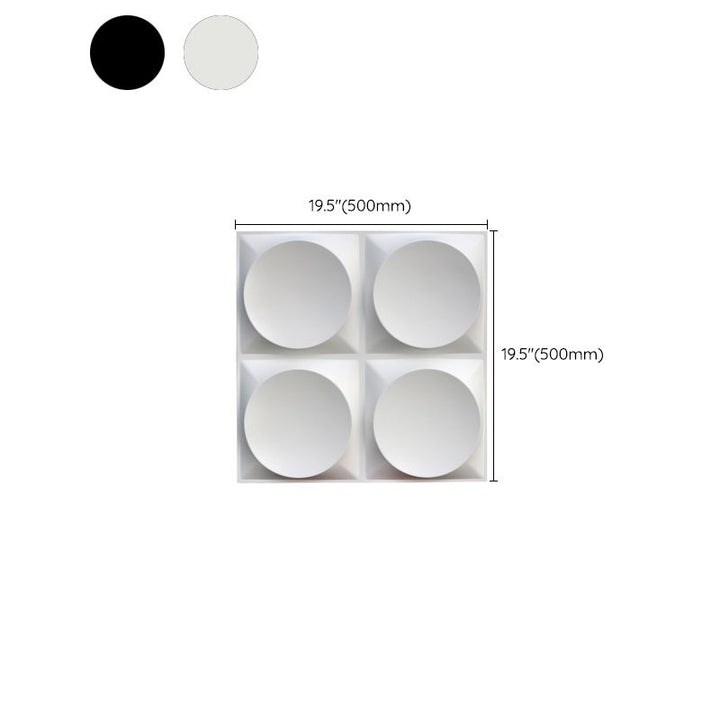 Lisslune | Modern Style PVC Wall Panel Living Room Peel and Stick Wall Covering 3D Wall Covering