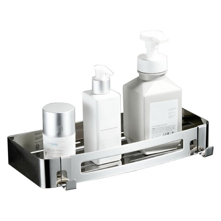 Lisslune | Modern Bathroom Hardware Set Silver Bathroom Shelf Bathroom Hardware Set