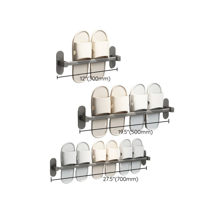 Lisslune | Gray Bathroom Accessory Set Modern 1/2 - Piece Bathroom Shelf Rustproof