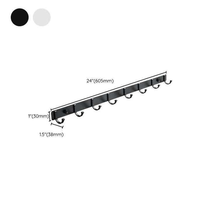 Lisslune | Modern Bathroom Accessories Set Silver/Black Bathroom Accessory Kit