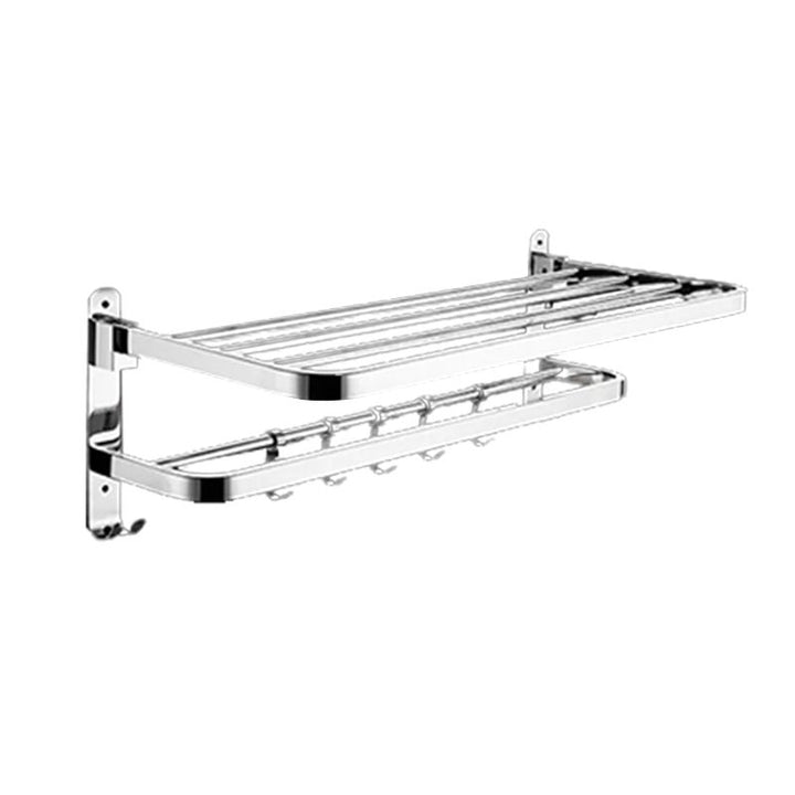 Lisslune | Modern Bathroom Accessory Set Silver Metal Bathroom Accessory