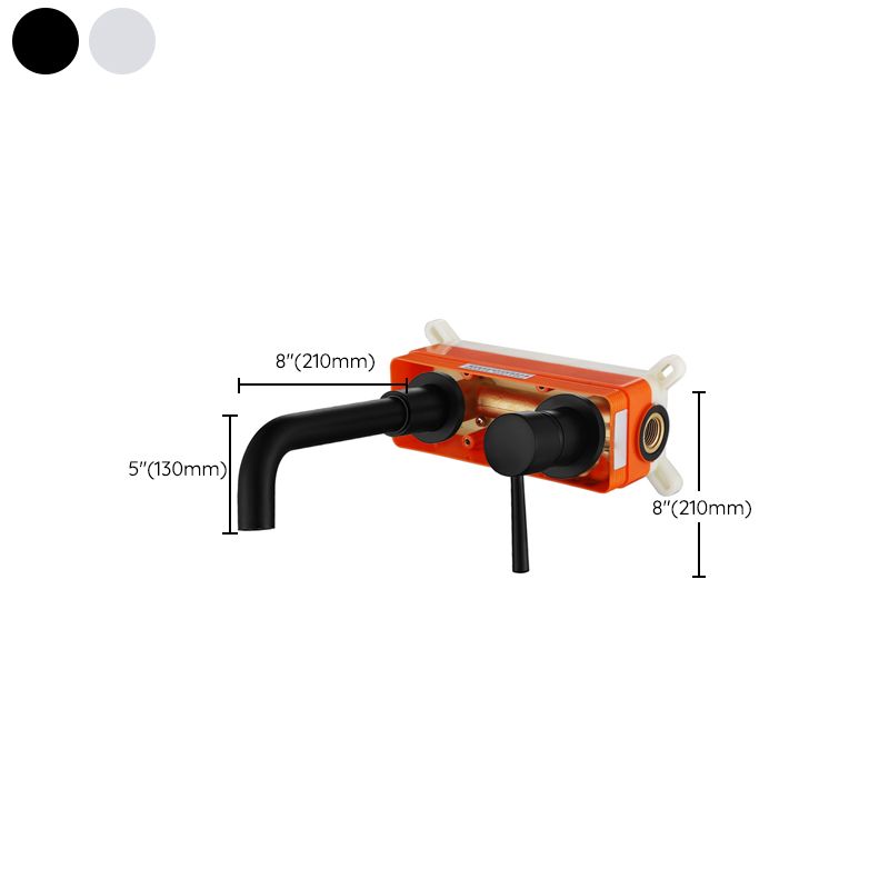 Lisslune | Industrial Wall-Mounted Bathroom Faucet 2-Hole Swivel Spout Basin Faucet