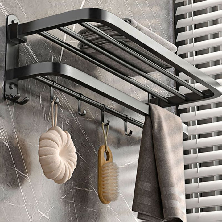 Lisslune | Modern gray bathroom accessory set bathroom shelf bath hardware set