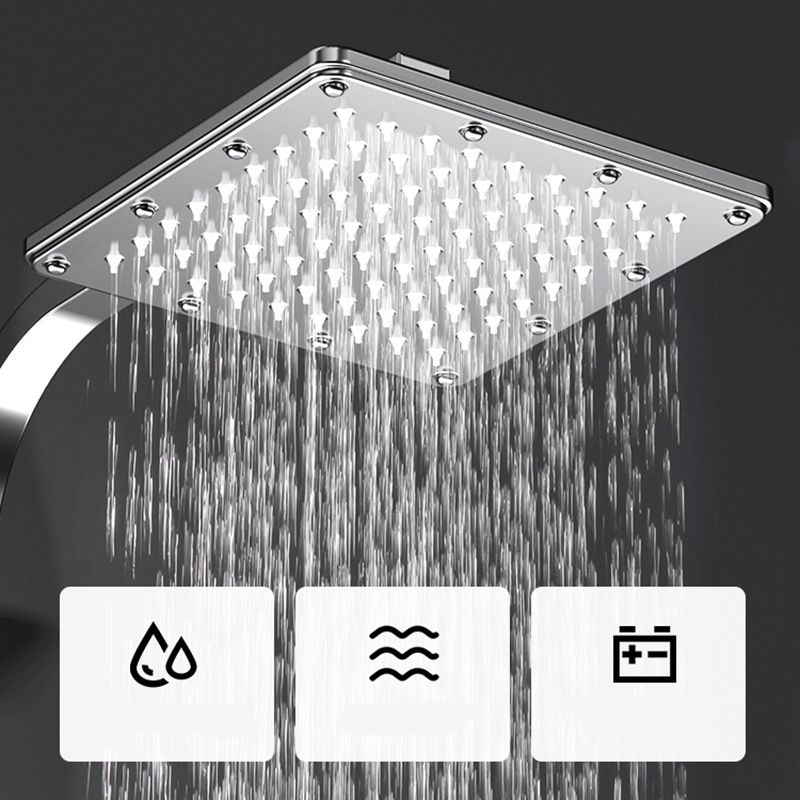 Lisslune | Wall-mounted Rectangular Shower System Stain-resistant Copper Modern Shower System