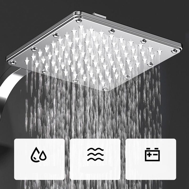 Lisslune | Wall-mounted Rectangular Shower System Stain-resistant Copper Modern Shower System