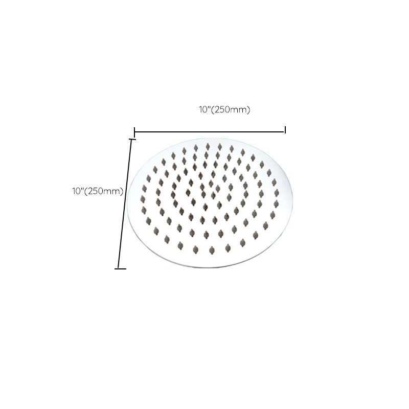 Lisslune | Large Shower Head 304 Stainless Steel Standard Spray Pattern Fixed Shower Head