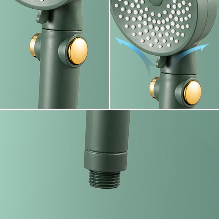 Lisslune | Contemporary Round Shower Head Combo Handheld Shower Head 9.8 Inch H Spray Head