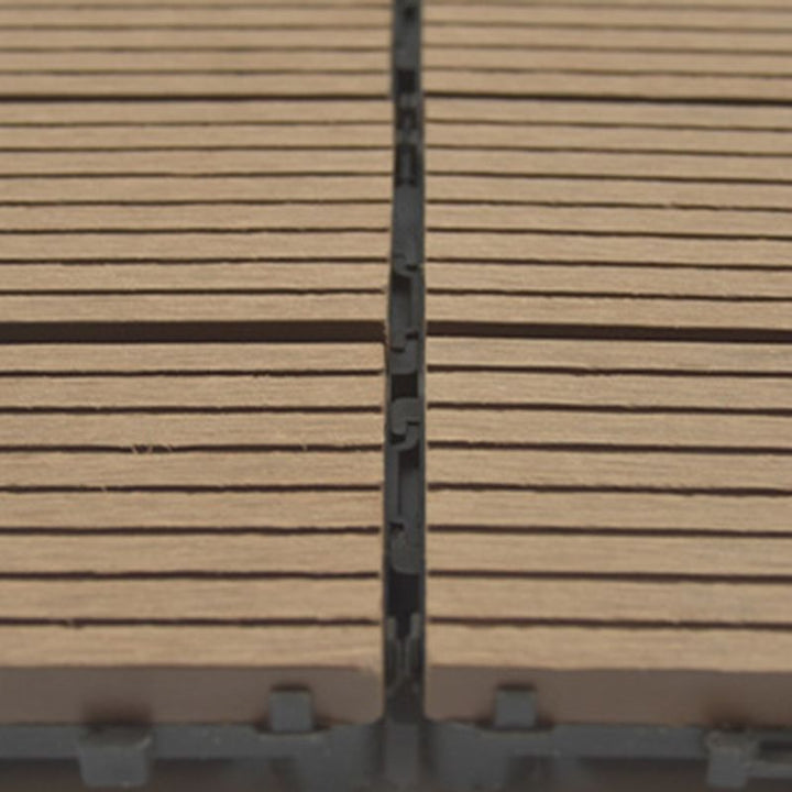 Lisslune | Wire brushed wooden floor tiles Click-Lock engineered wood for patio garden