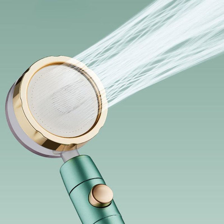 Lisslune | Modern Shower Head for the Bathroom 2-Jet Massage Rain Shower Round Wall-Mounted Shower Head