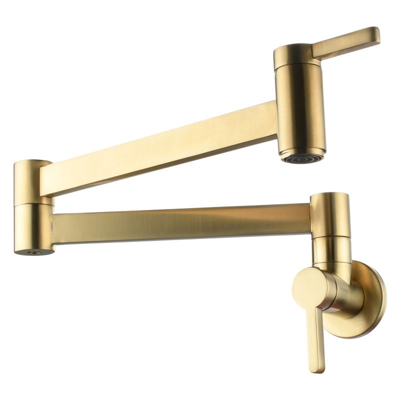 Lisslune | Beautiful Wall Mounted Brass Fixtures Stain Resistant Wall Mounted Bathroom Faucet