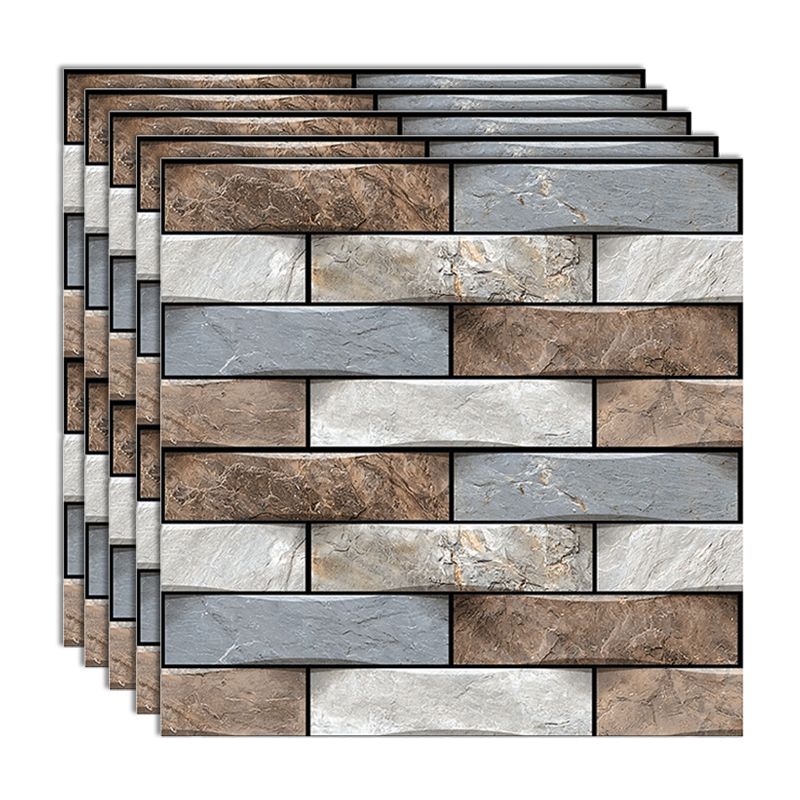 Lisslune | Modern PVC Field Tile/Single Tile Rectangular Peel and Stick Back Wall Tile