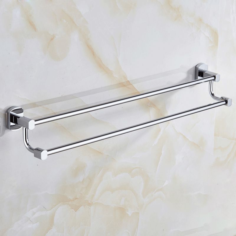Lisslune | Contemporary Bathroom Accessories Hardware Set in Silver Metal
