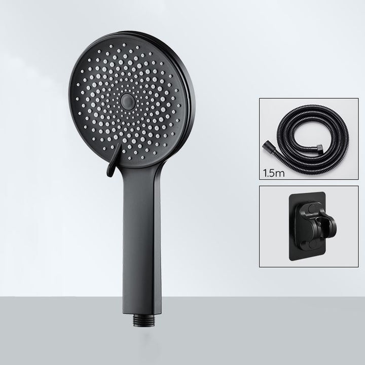 Lisslune | Contemporary round shower head in solid color handheld shower head for the bathroom