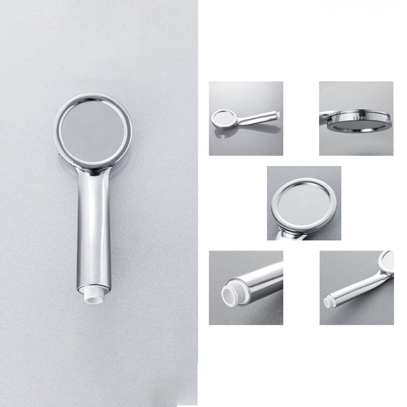 Lisslune | Contemporary Silver Round Shower Head Water Efficient Standard Spray Head