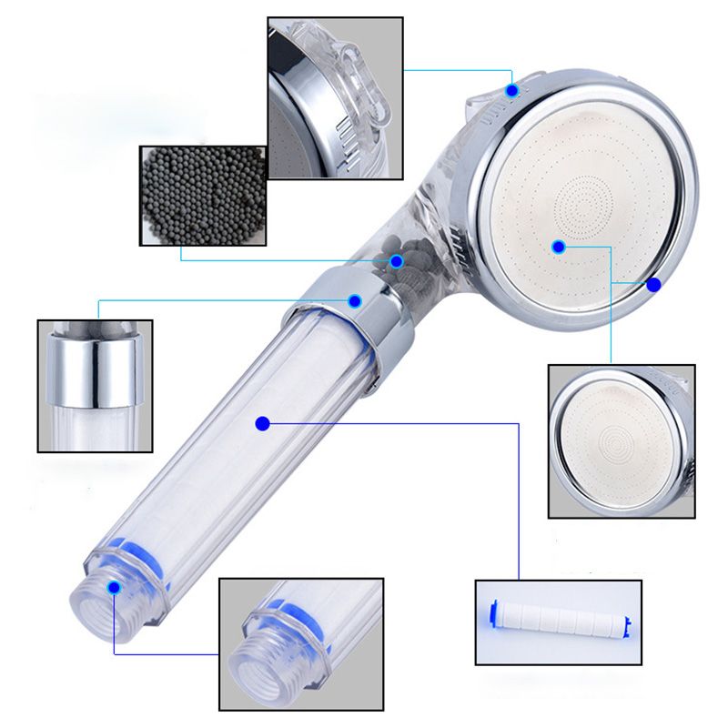 Lisslune | Modern Style Shower Head Plastic Handheld Shower Head with Adjustable Water Flow