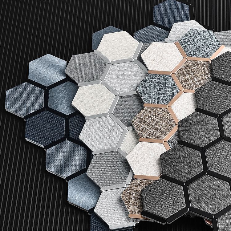 Lisslune | Mosaic Tile Wallpaper Hexagonal Shape Peel and Stick Backsplash