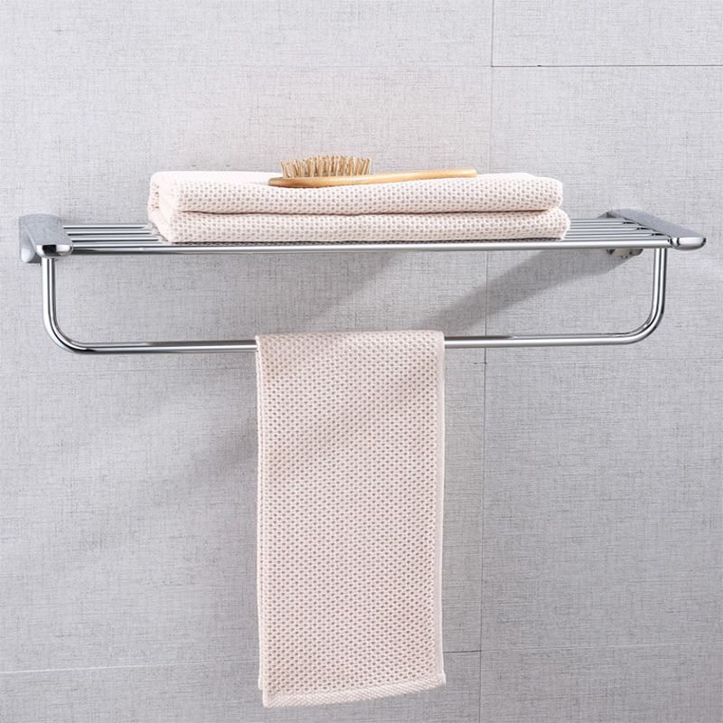 Lisslune | Modern Bathroom Hardware Paper Holder Bathroom Shelf Silver Bathroom Accessory Set