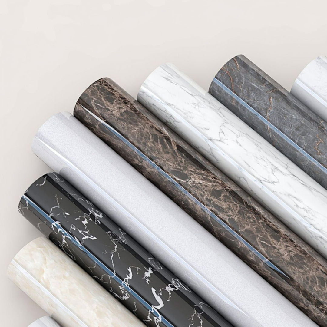 Lisslune | Marbling Peel & Stick Tile Stain Resistant Single Tile for Bathroom Splashback