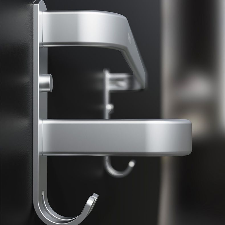 Lisslune | 7-piece Bathroom Accessory Set Modern Aluminum Bathroom Set in Silver