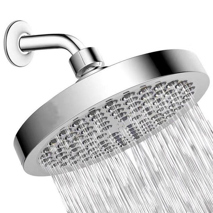 Lisslune | Contemporary Shower Combination Fixed Shower Head Stainless Steel Wall Mounted Round Shower Head
