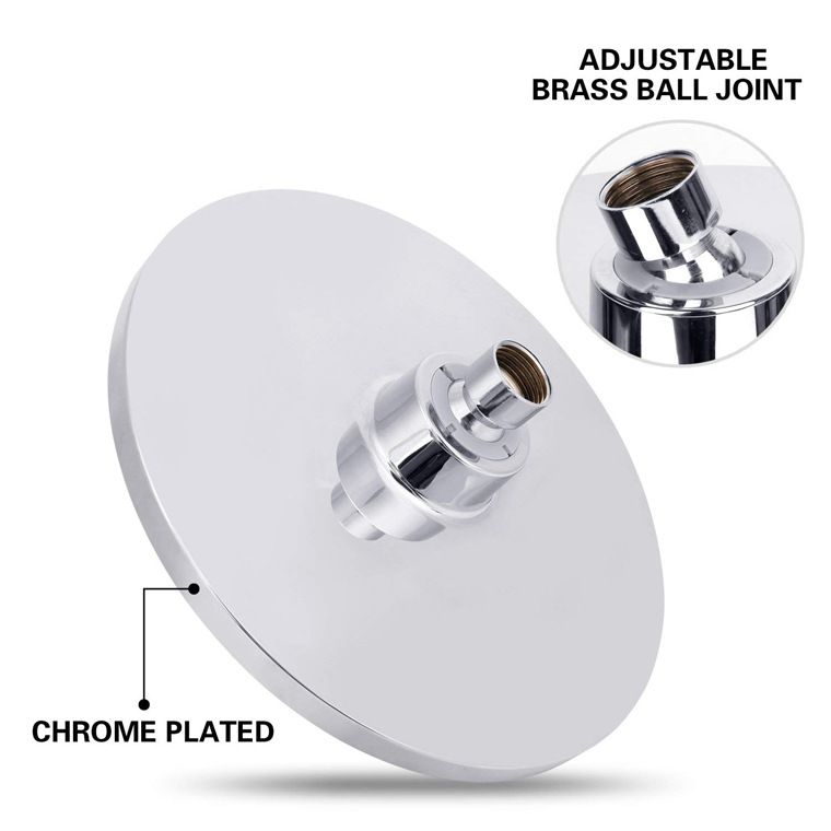 Lisslune | Round Dual Shower Heads Traditional Style Wall Mounted Dual Shower