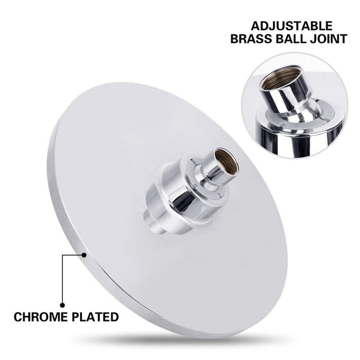 Lisslune | Round Dual Shower Heads Traditional Style Wall Mounted Dual Shower