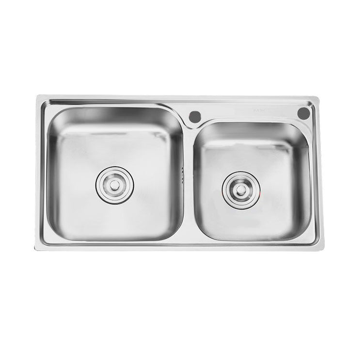 Lisslune | Classic Style Kitchen Sink Stainless Steel Kitchen Sink with Drainage Hole Kit