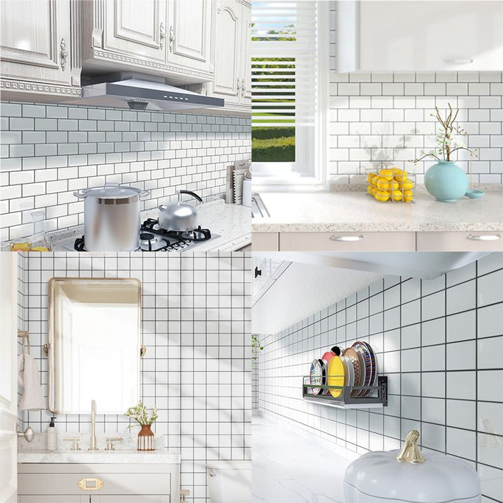 Lisslune | Modern Wallpaper Field Tile/Single Tile Peel and Stick Back Splash Kitchen